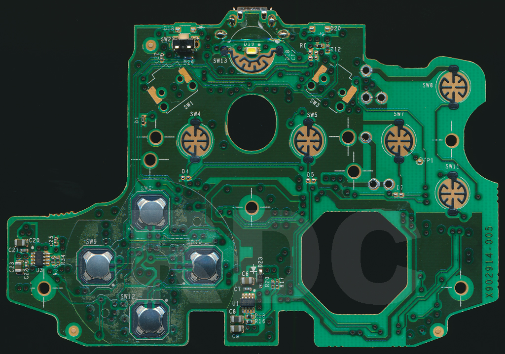 XB1 Controller PCB Scans, Traces and Info - 1697